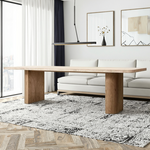 Minimalist Metal-Wood Dining Table
