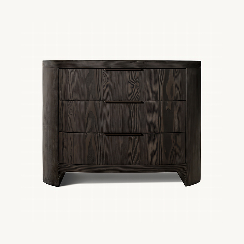 Solid Wood Nightstand / Bedside Table
